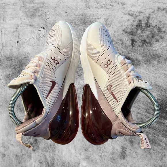 Nike Air Max 270 Women’s Size 7 Shoe Barely Rose Pink Sneaker 2017 AH6789-601 - Picture 5 of 9